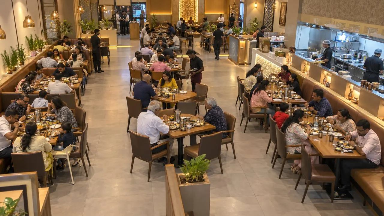 Saturday dinner: peak at 8:30 PM, tables turned 2.4 times