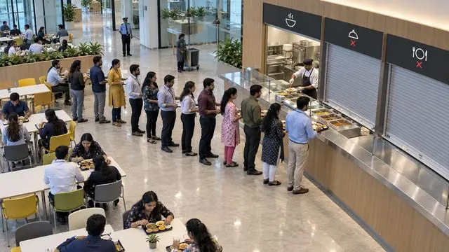 Cafeteria counters camera